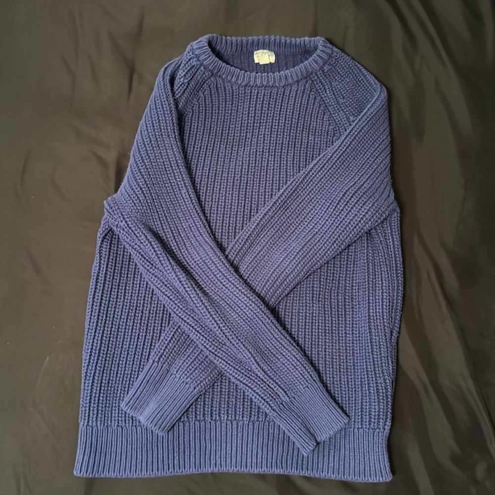 Dark blue JCrew Wool sweater size medium